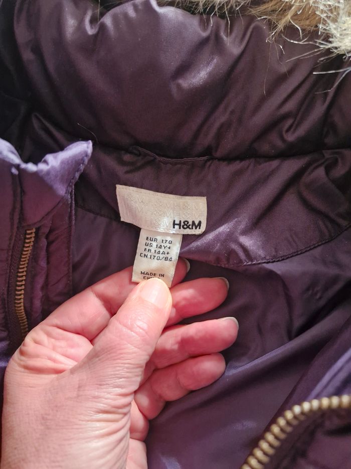 Anorak doudoune mauve - photo numéro 3