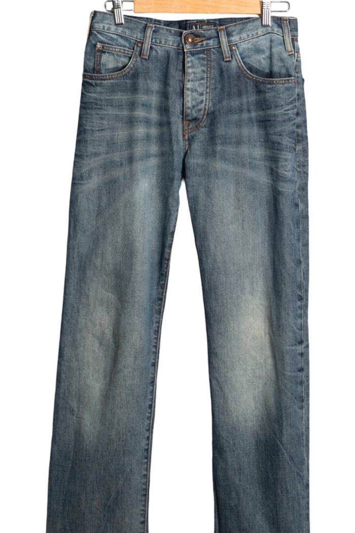 Jean bleu coupe droite Armani Jeans – Taille 40 - photo numéro 2