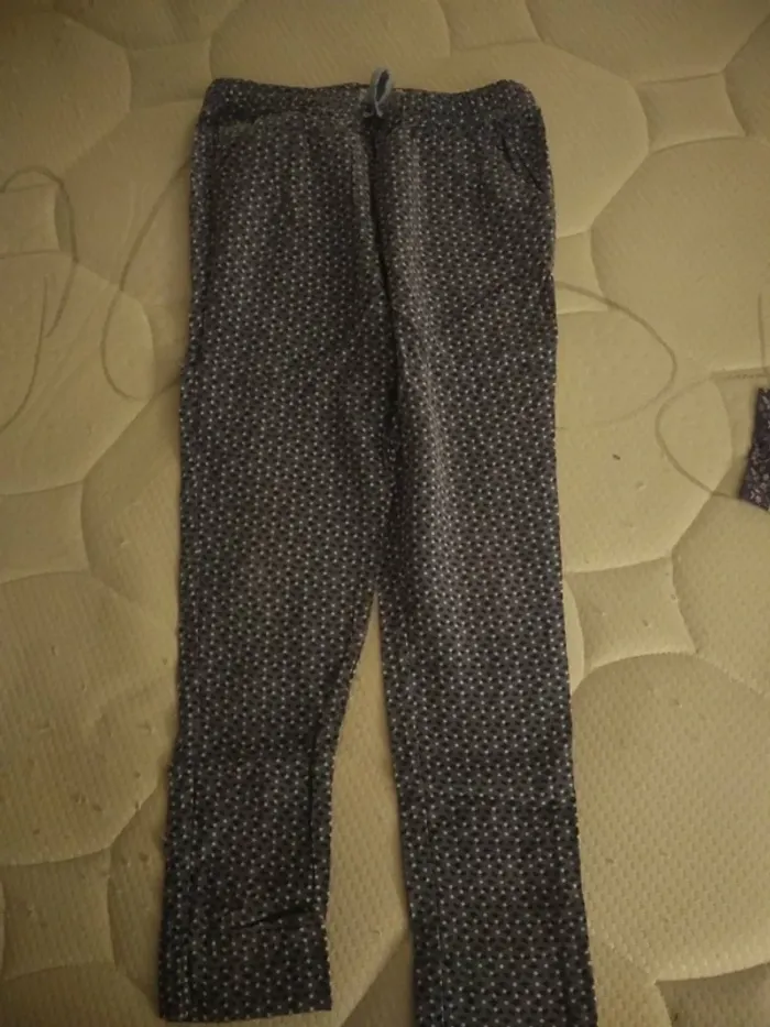 Pygama Fille Deux pièces avec deux Pantalons - photo numéro 4