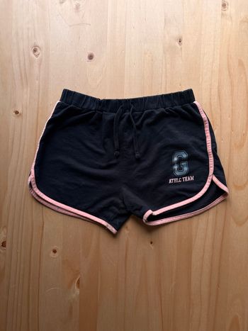 Short de sport enfant T14 noir/rose Tissaia - bon état