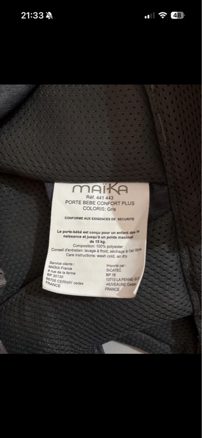 Porte bébé Maika - photo numéro 4