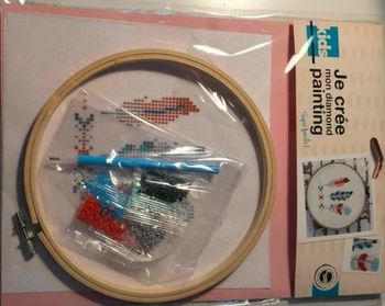 kit peinture diamand anneaux broderie