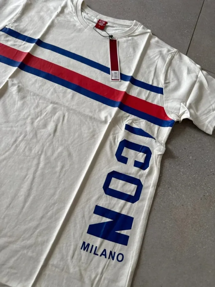T-shirt Icon Milano, taille L, neuf valeur 40€ - photo numéro 2