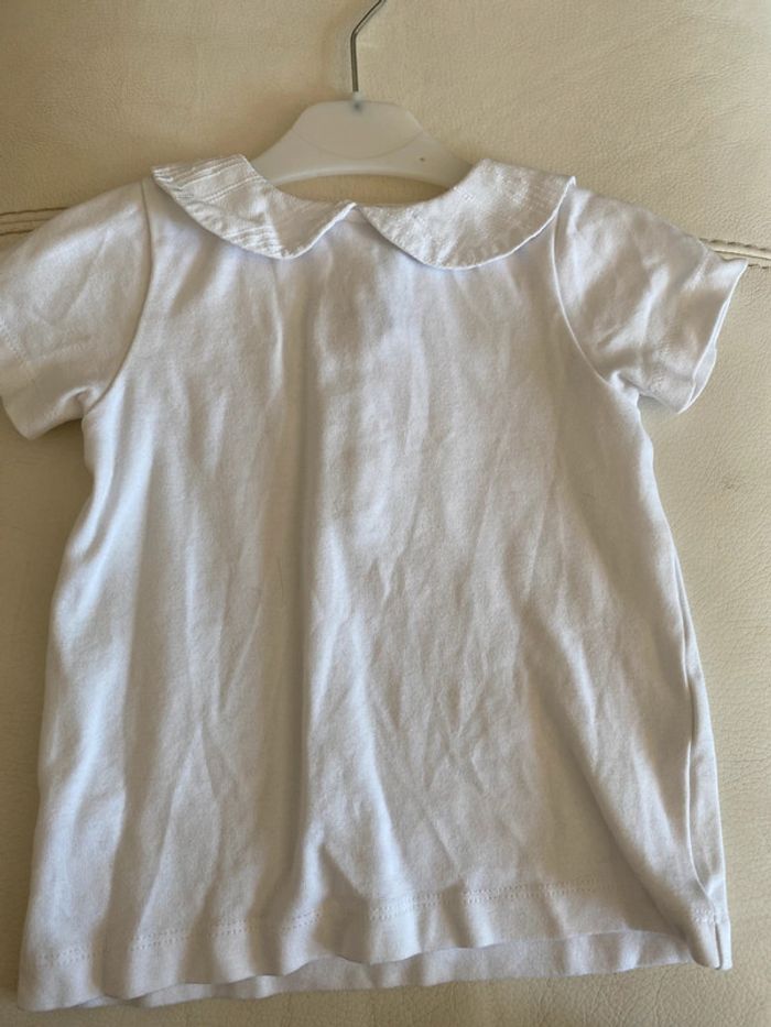 T-shirt Maison Marelle 36 mois col bateau marin