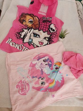 💜Lot de 2 ponchos en éponge💜