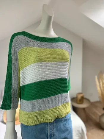 Pull ajouré grosse maille TU