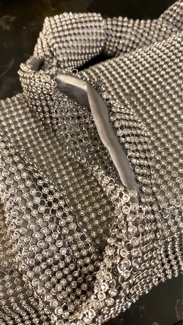 Sac strass argenté Bershka - photo numéro 6