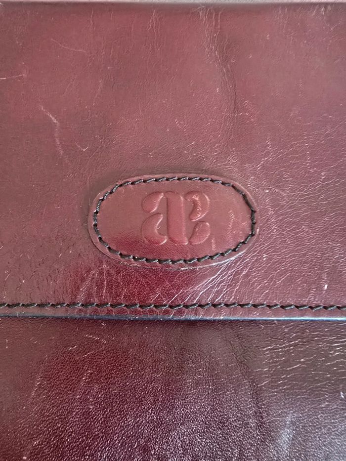 Sac bandoulière cuir 🍒vintage années 60🍒 - photo numéro 6