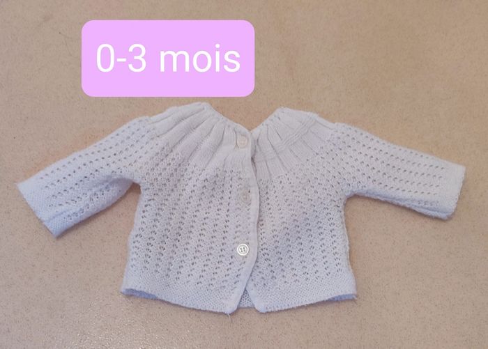 Lot gilets 0-3 mois - photo numéro 3