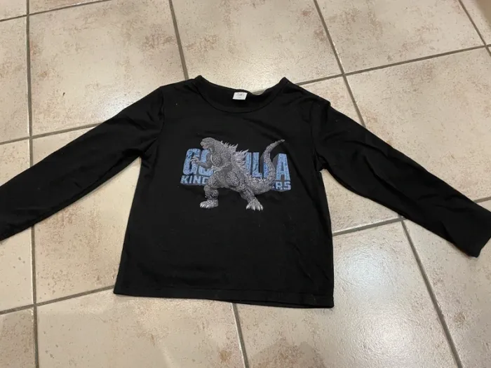 Teeshirt manches longues Godzilla 5-6ans