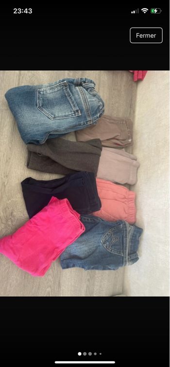 Lot pantalon 12 mois