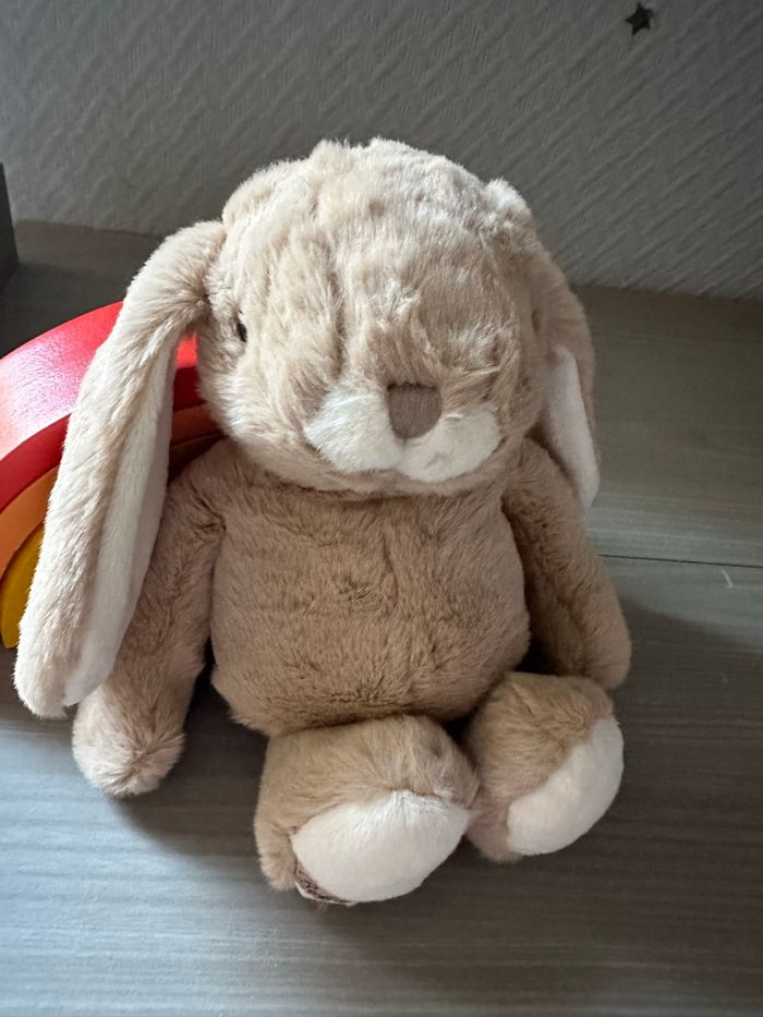 Doudou peluche lapin beige Bukowski neuf - photo numéro 3