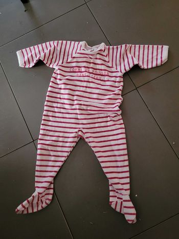 Pyjama velours petit bateau 18 mois