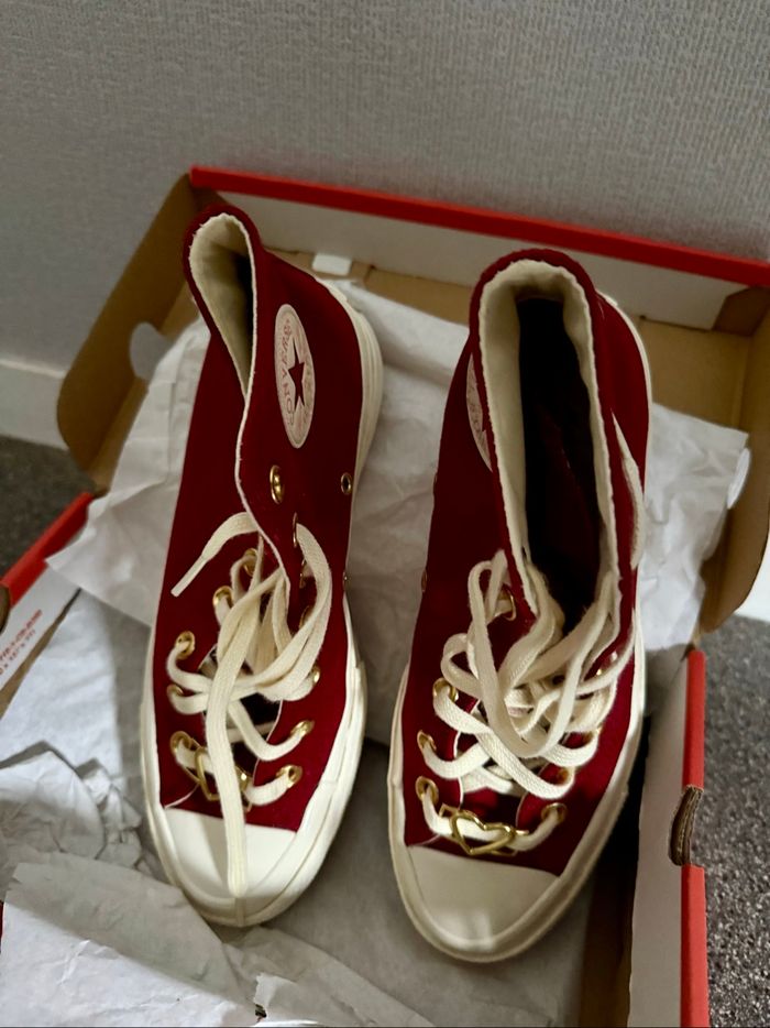 Converses bordeaux - photo numéro 4