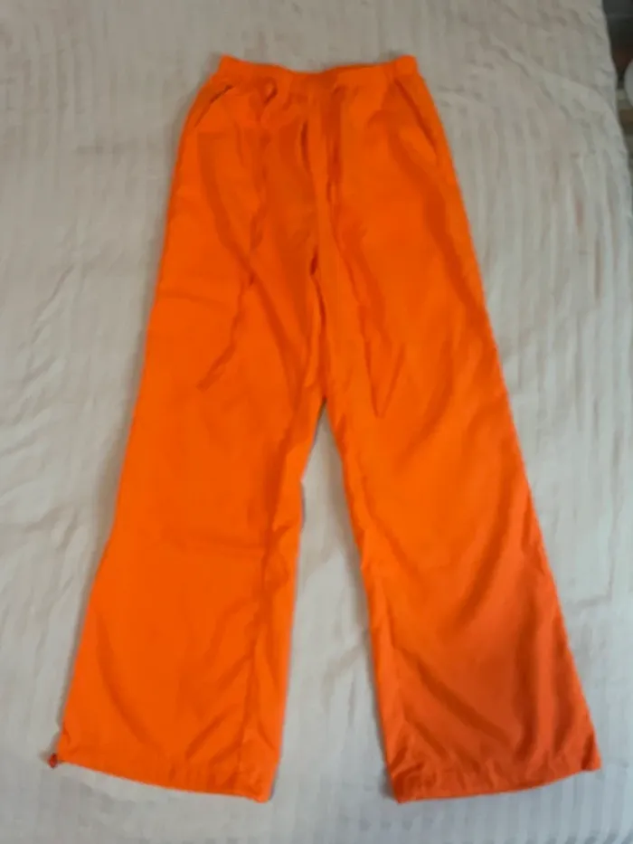 Pantalon fluide orange