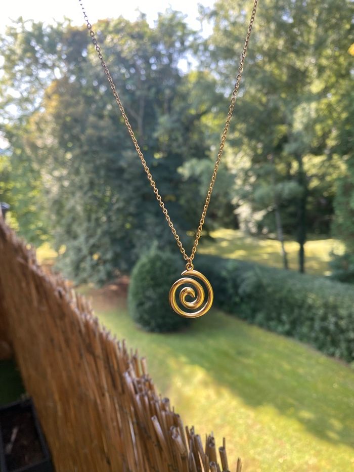 Collier  spirale en acier inoxydable - photo numéro 5