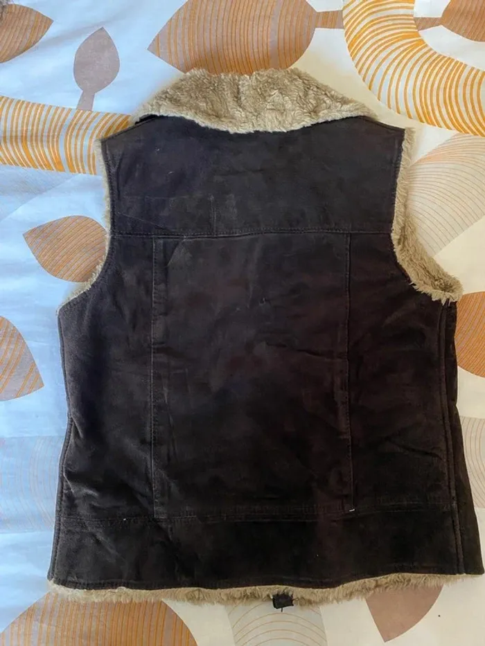 Veste cuir sans manches Oakwood - photo numéro 5