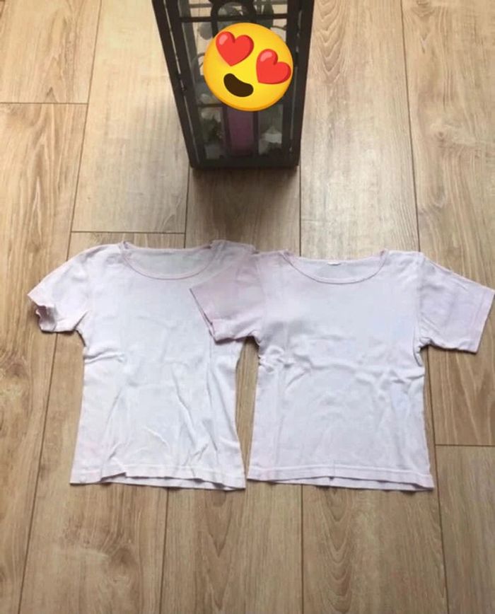 Lot de 7 maillots de corps MC 4/5ans plusieurs marques - photo numéro 10