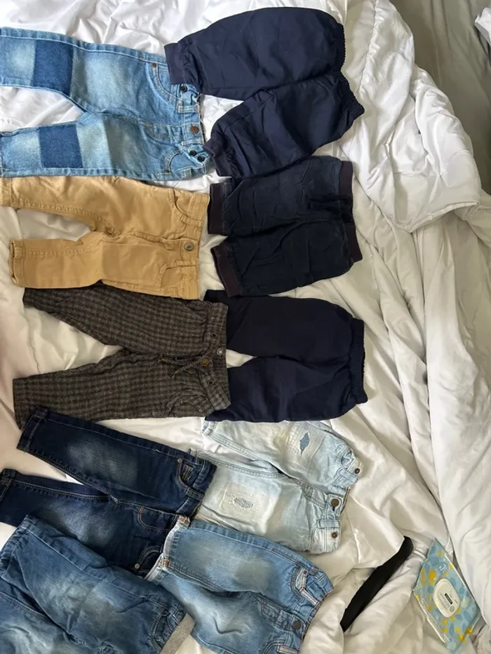 Lot de 10 pantalons bébé garçon 6 mois