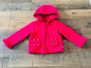 Veste polaire fushia 18/24mois