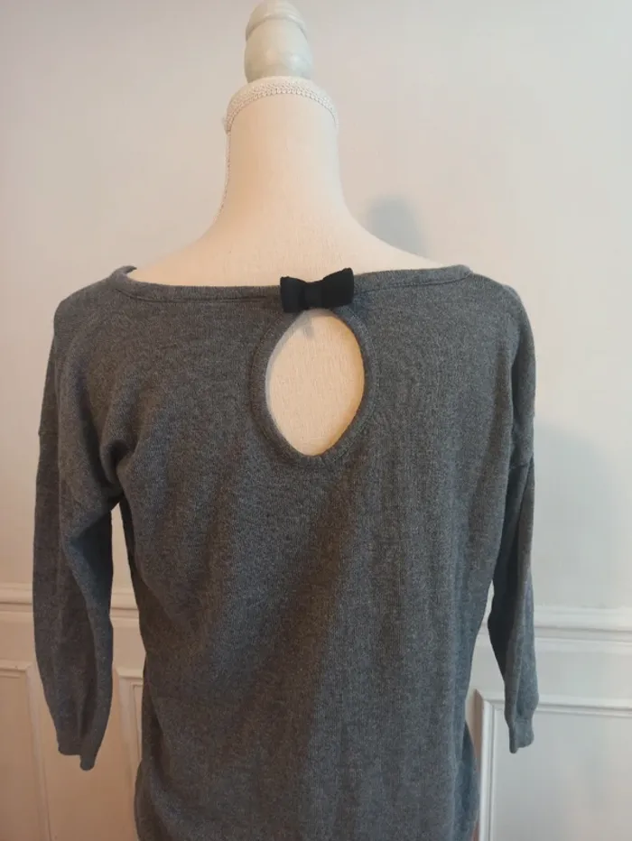 Pull joli détails dos manches 3/4 - photo numéro 3