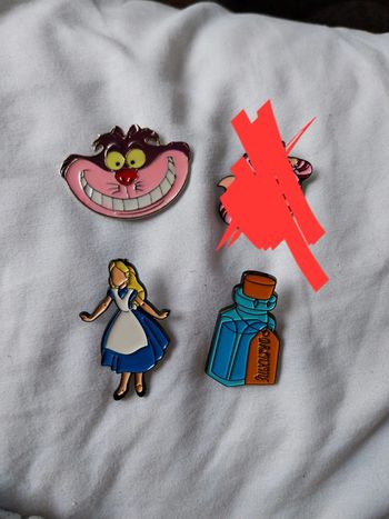 Pins Disney fantasy alice et cheshire