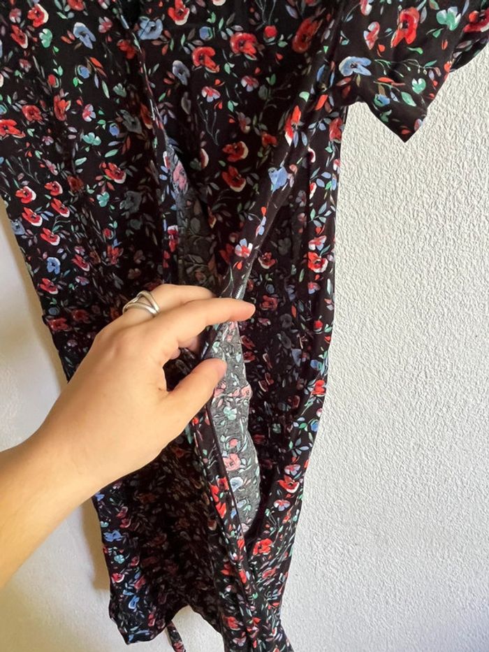 Robe noire à fleurs B Young 34 - photo numéro 5