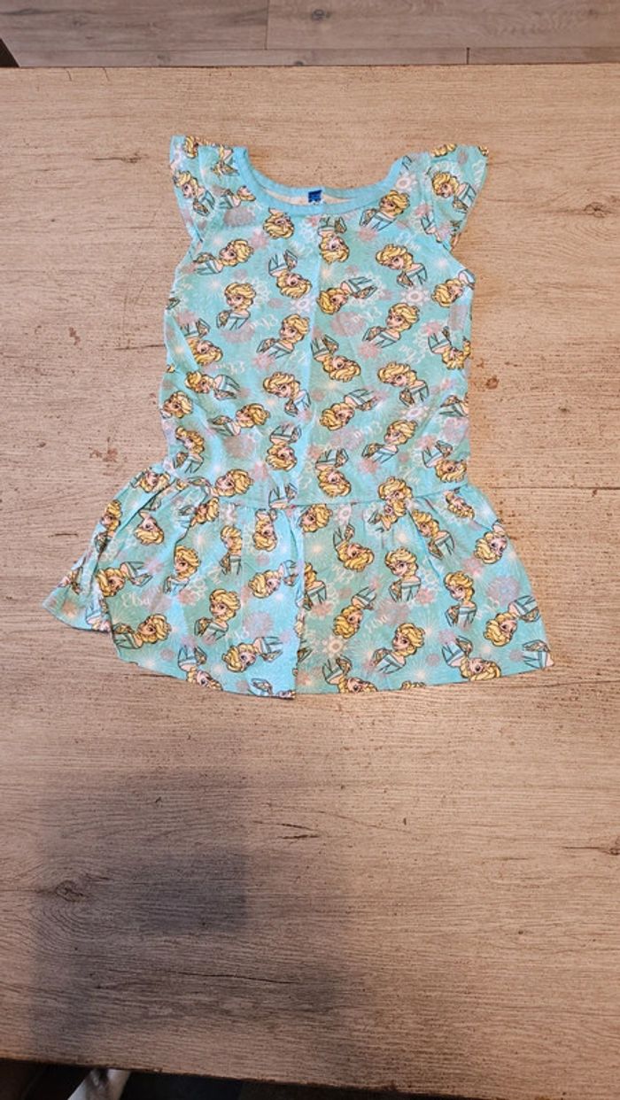 Robe courte turquoise Reine des Neiges, 6/7 ans - photo numéro 2