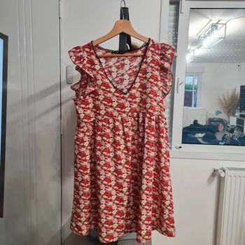 Robe courte fleurie