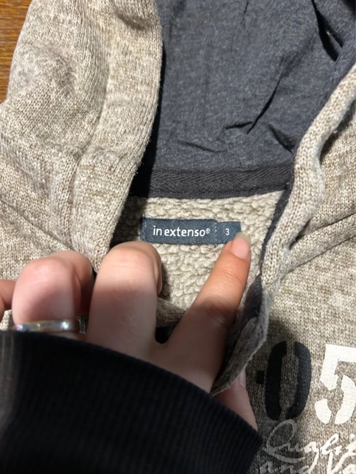 Pull à capuche marron clair - photo numéro 2