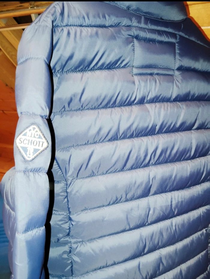 Veste Schott femme bleu marine - photo numéro 2