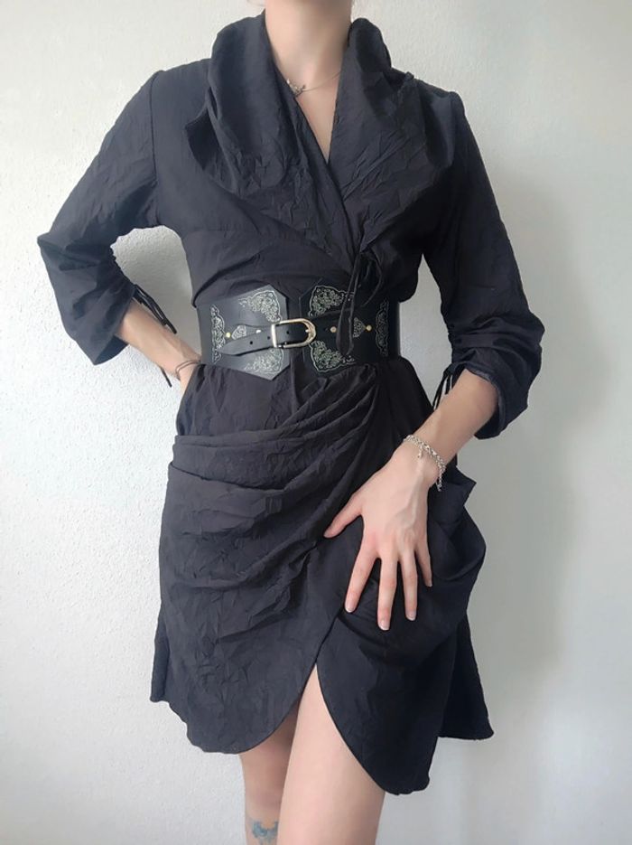 Robe pirate veste portefeuille noir vintage / Equalence Paris - 42/XL - photo numéro 2