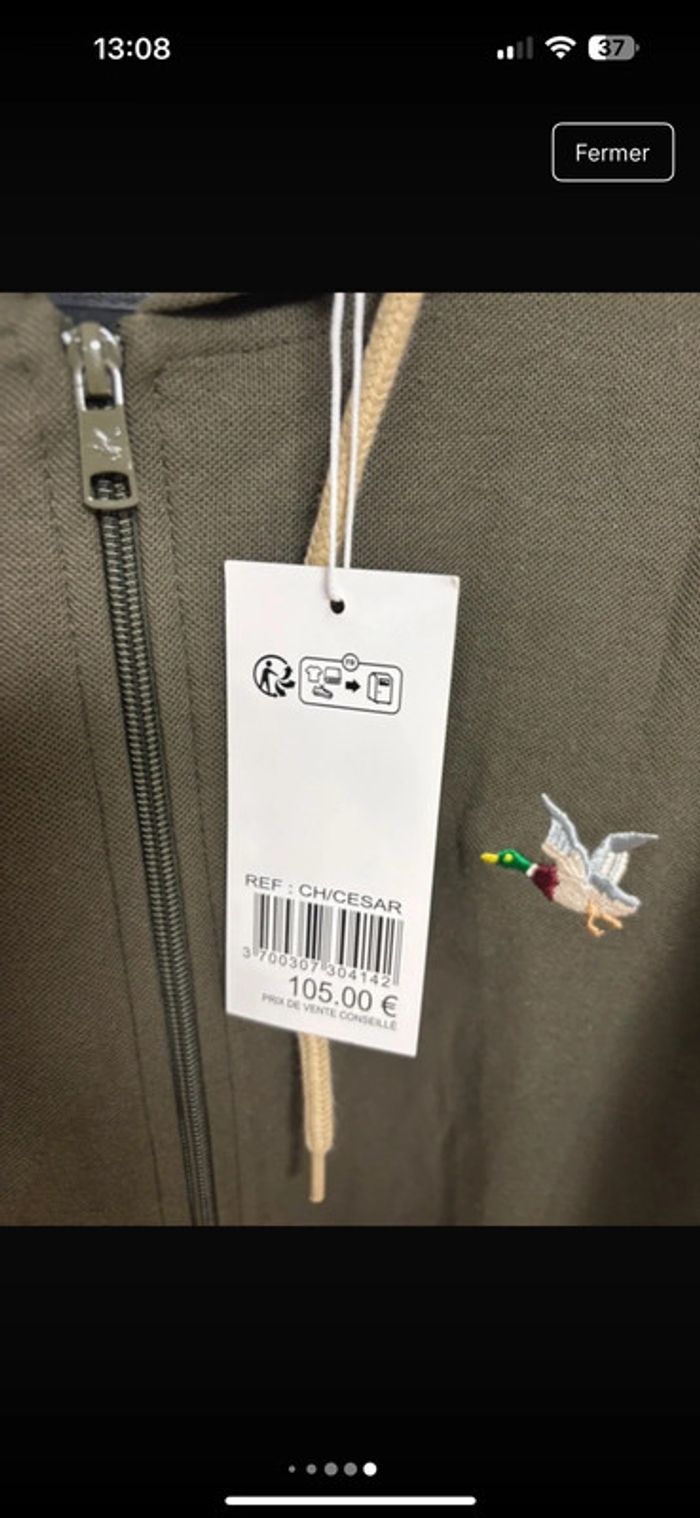 Sweat zippé à capuche Chevignon neuf - Taille XXL - photo numéro 13