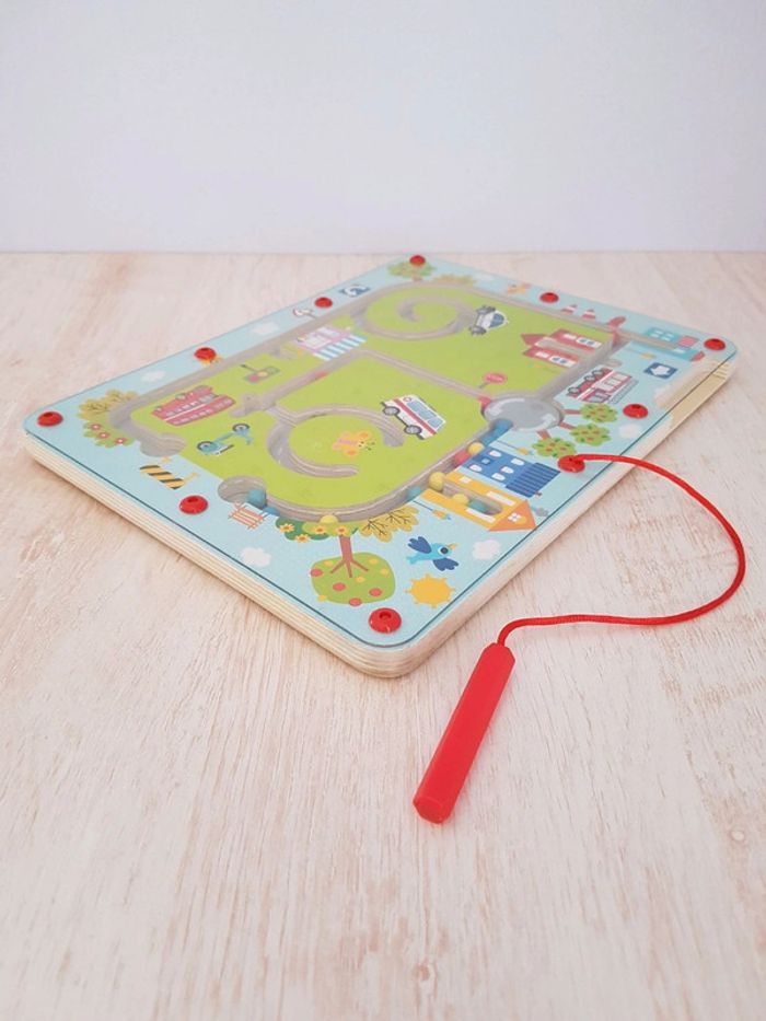 Labyrinthe jeu magnétique en bois La ville - photo numéro 10