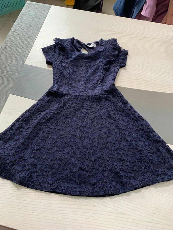 Robe dentelle marine 8 ans LPC Girls - photo numéro 2