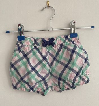 bloomer short à carreaux fille 12 mois