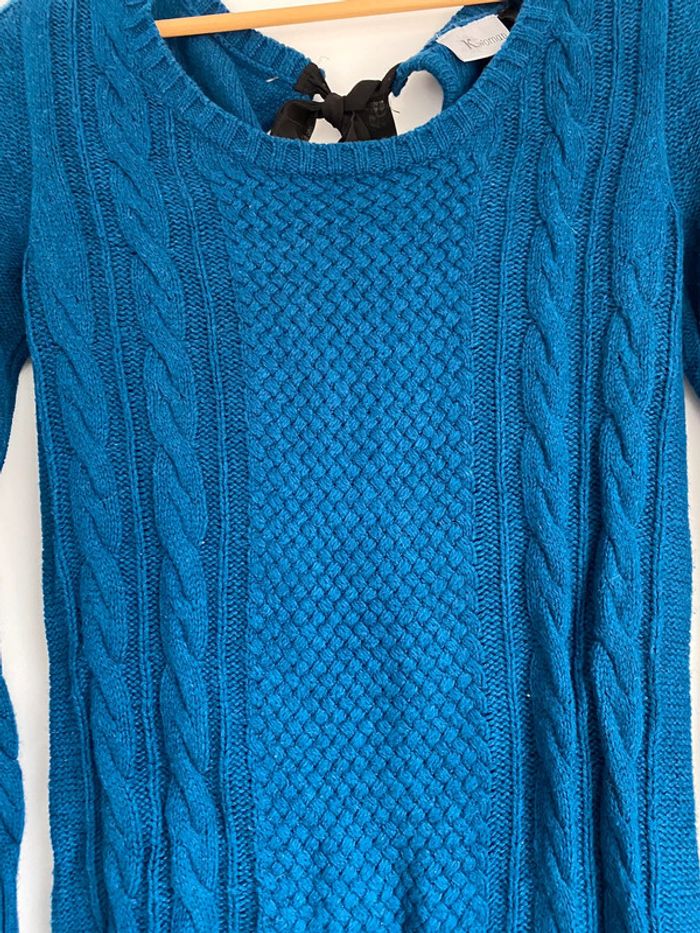 Robe pull bleu canard - photo numéro 3