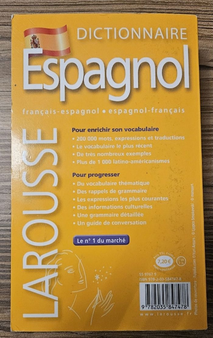 Dictionnaire Espagnol Larousse – Français/Espagnol – Format poche - photo numéro 2