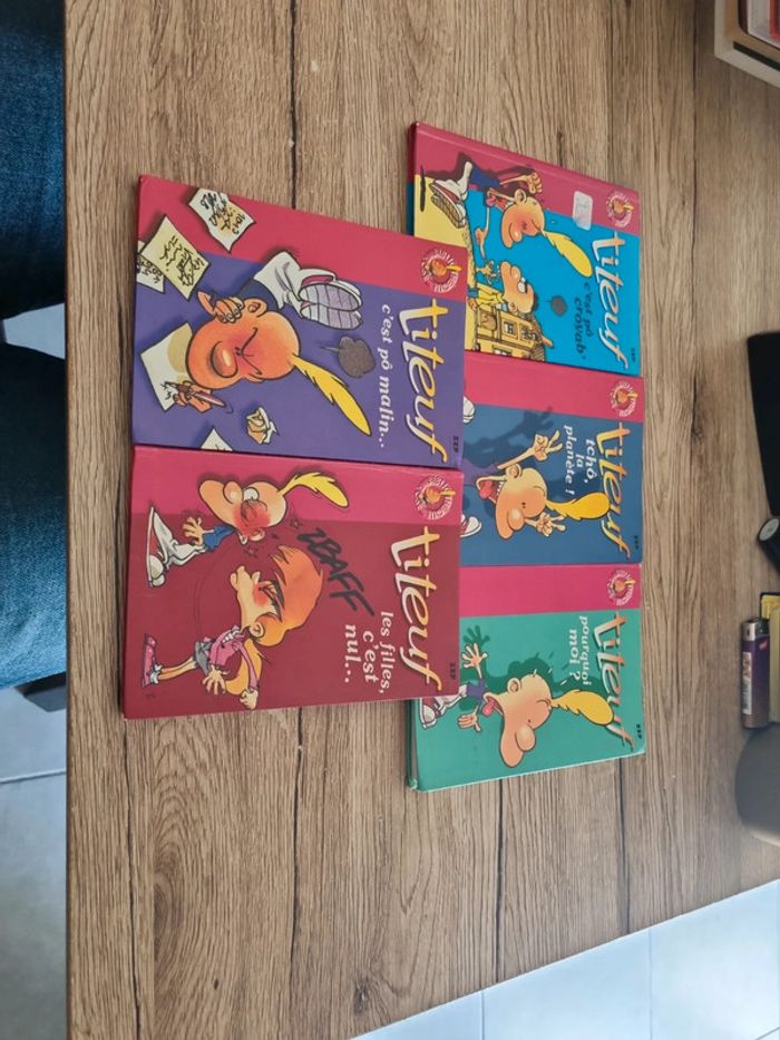 lot de 5 bd de poche titeuf zep