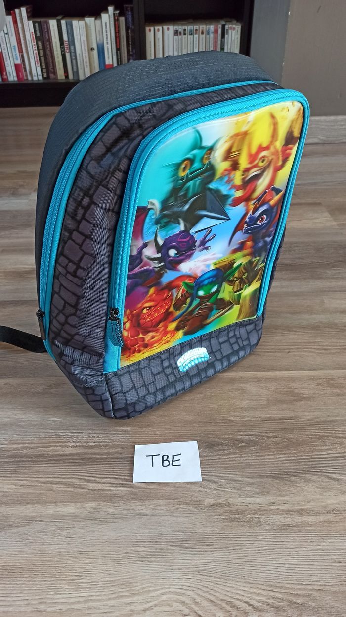 Sac à dos cartable enfant skylanders