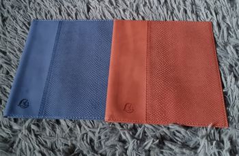 Lot 2 protèges cahiers (bleu et brique)
