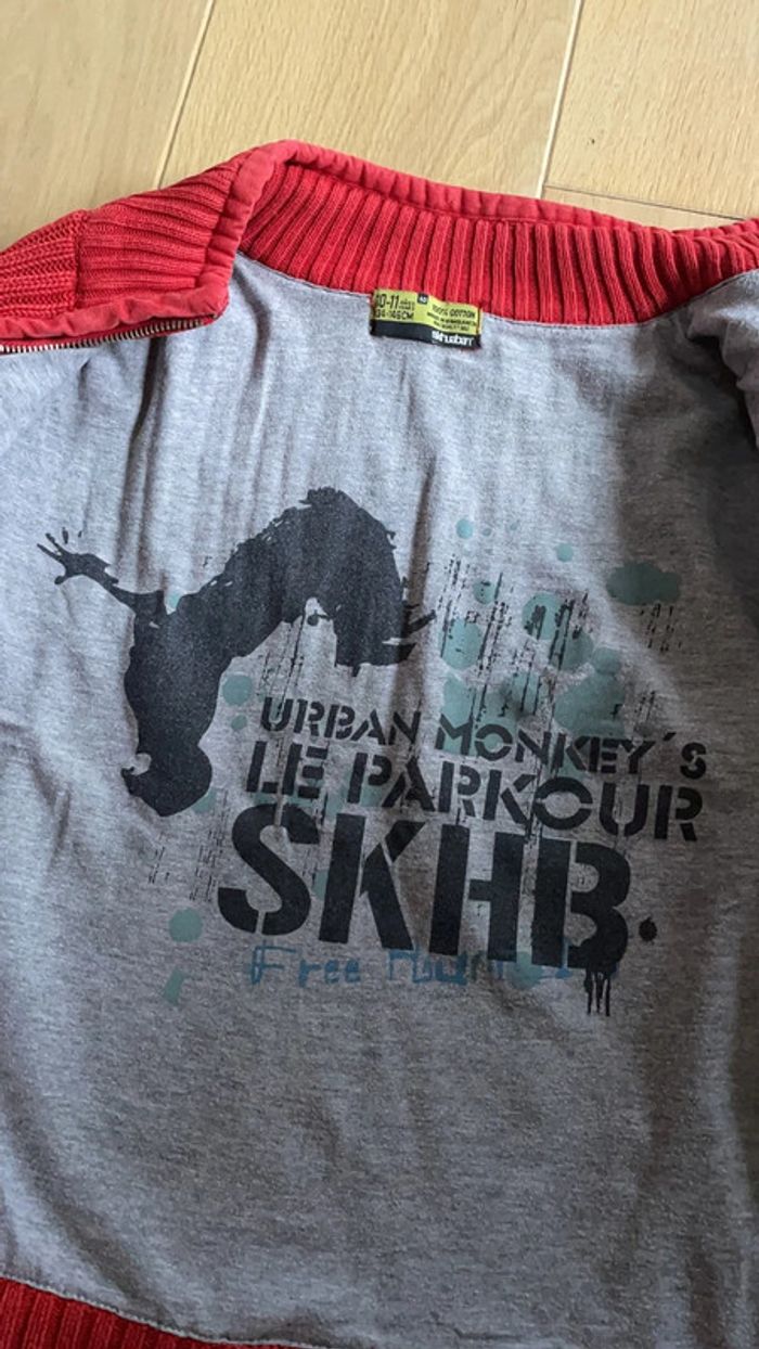 Gilet doublé rouge - Skhuaban - 10/11ans - photo numéro 3