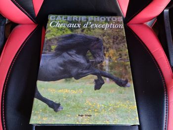 Coffret 12 photos chevaux 3 cadres et 1 livre