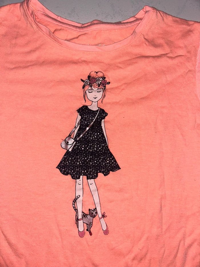 Tee shirt fille été - photo numéro 2