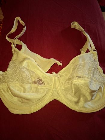 Soutien-gorge Blanc Cassé avec Dentelle - Taille 105C / 90C