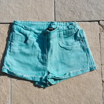 Short en jean vert punkidz 14 ans