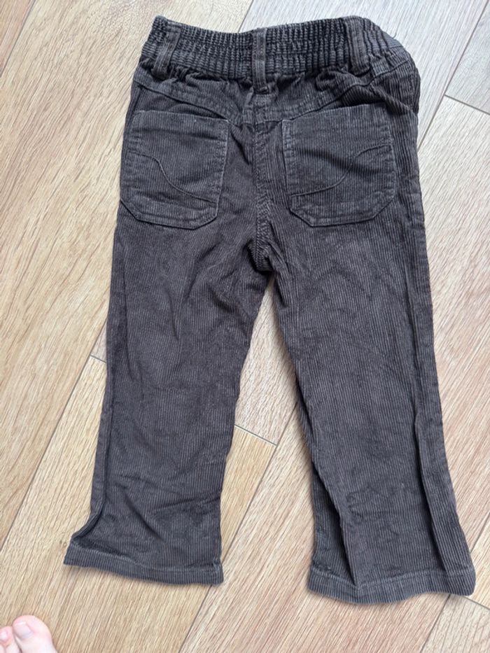 Pantalon velours côtelé Okaidi marron en 2ans - photo numéro 4