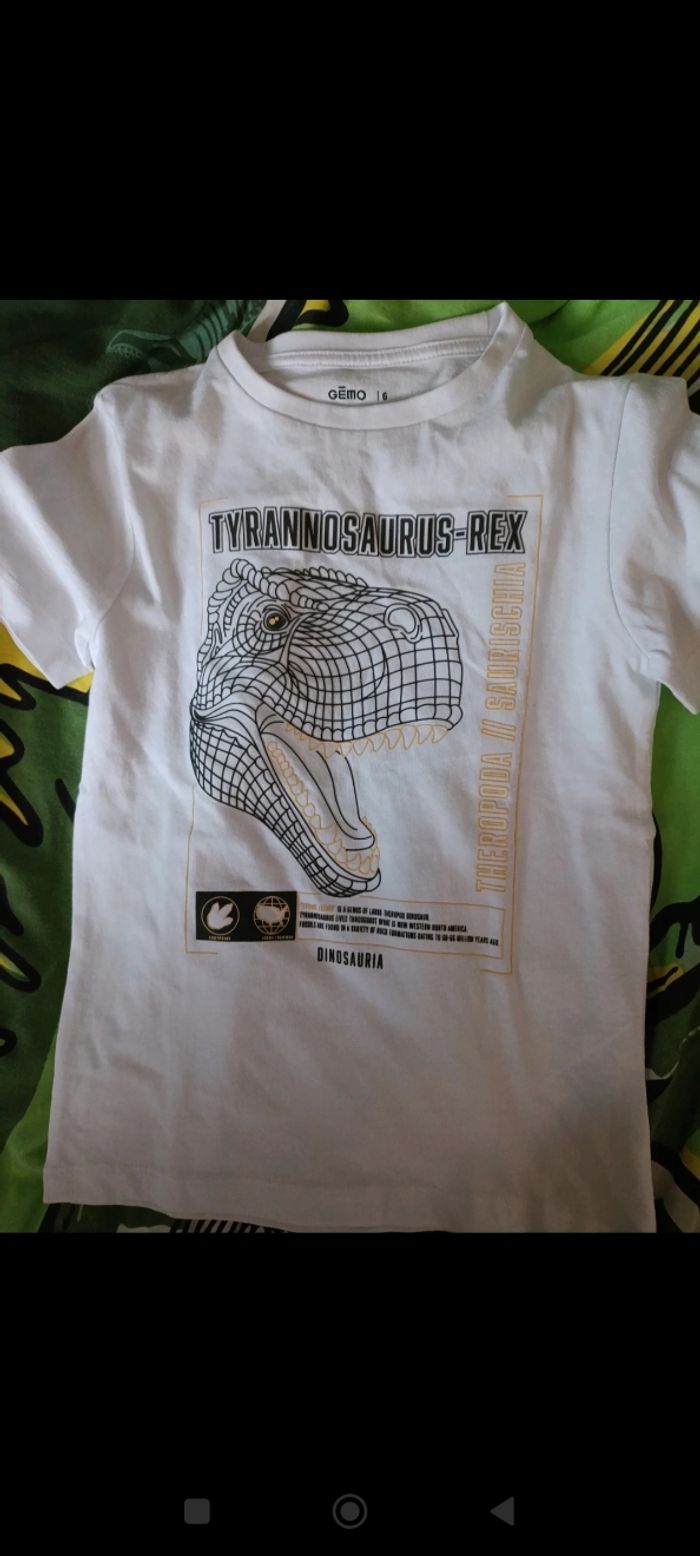 Tee shirt Dino et tee shirt spiderman manches courtes