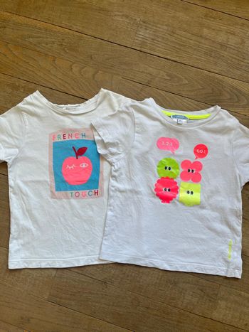 Tee-shirts blanc Jacadi 4 ans