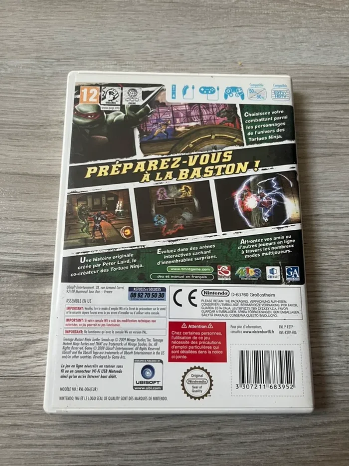 Jeu Wii Teenage Mutant ninja turtles - photo numéro 2